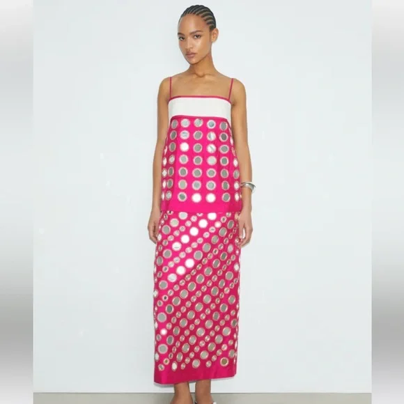 Tory Burch Mirrorwork Dress - Picture 1 of 5